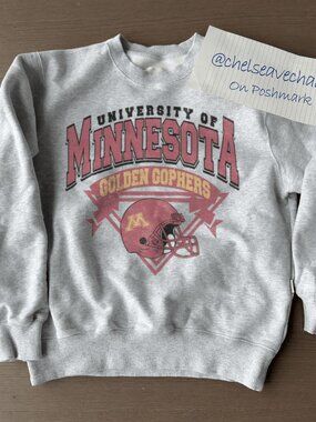 Vintage Minnesota Golden Gophers Football Sweatshirt, University of Minnesota
